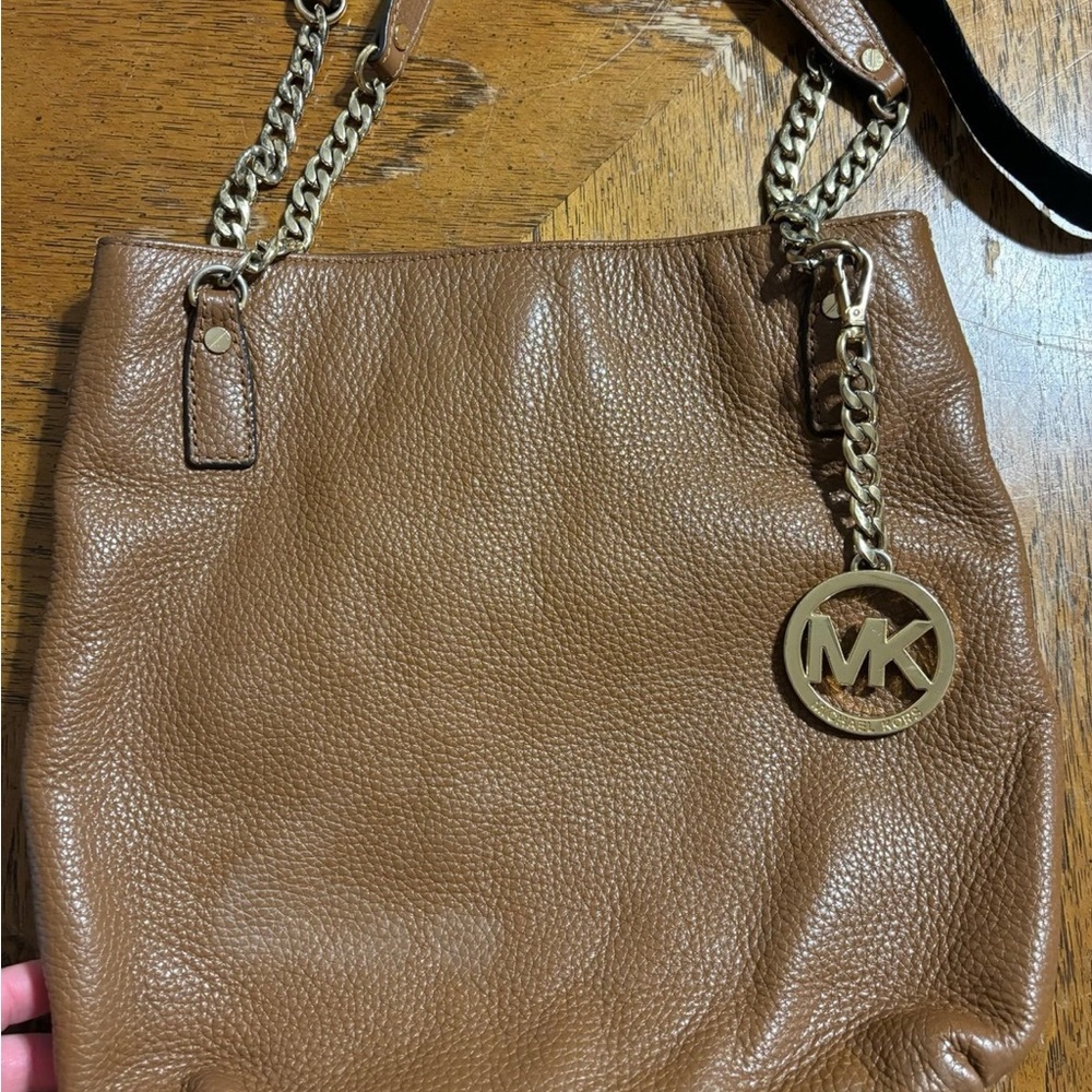 Michael Kors Brown Leather Shoulder Bag